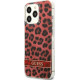 Guess GUHCP13LHSLEOR Apple iPhone 13 Pro red hardcase Leopard