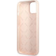 Guess GUHCP13MSLTGP Apple iPhone 13 pink hardcase Silicone Triangle