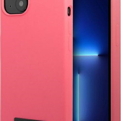 Karl Lagerfeld KLHCP13MSLMP1PI Apple iPhone 13 hardcase fuchsia Silicone Plaque