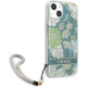 Guess GUHCP13MHFLSN Apple iPhone 13 green hardcase Flower Strap