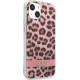 Guess GUHCP13SHSLEOP Apple iPhone 13 mini pink hardcase Leopard