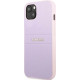 Guess GUHCP13SPSASBPU Apple iPhone 13 mini purple Saffiano Hot Stamp & Metal Logo