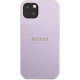 Guess GUHCP13SPSASBPU Apple iPhone 13 mini purple Saffiano Hot Stamp & Metal Logo