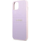 Guess GUHCP13SPSASBPU Apple iPhone 13 mini purple Saffiano Hot Stamp & Metal Logo