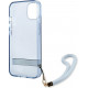 Guess GUHCP13SHTSGSB Apple iPhone 13 mini blue hardcase Translucent Stap