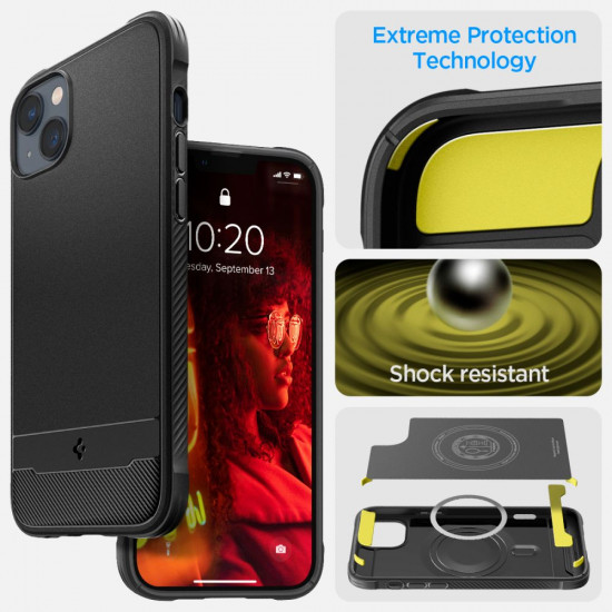 SPIGEN RUGGED ARMOR MAG MAGSAFE IPHONE 14 MATTE BLACK SPIGEN RUGGED ARMOR MAG MAGSAFE IPHONE 14 MATTE BLACK