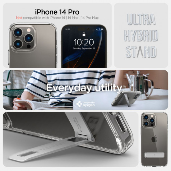 SPIGEN ULTRA HYBRID ”S” IPHONE 14 PRO CRYSTAL CLEAR SPIGEN ULTRA HYBRID ”S” IPHONE 14 PRO CRYSTAL CLEAR