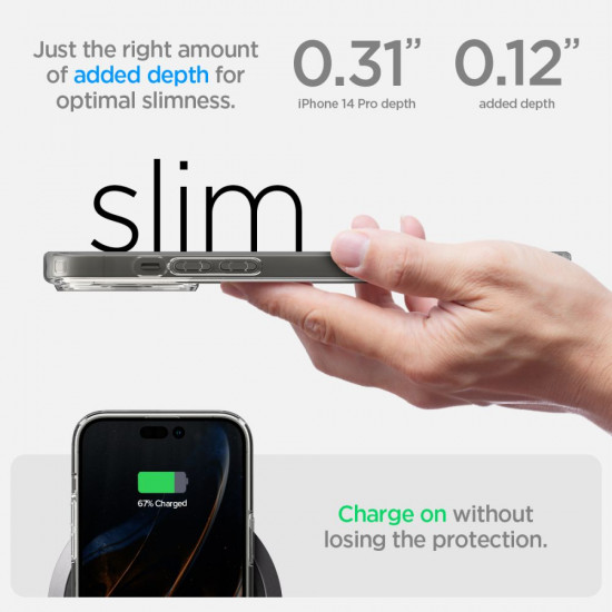 SPIGEN ULTRA HYBRID ”S” IPHONE 14 PRO CRYSTAL CLEAR SPIGEN ULTRA HYBRID ”S” IPHONE 14 PRO CRYSTAL CLEAR