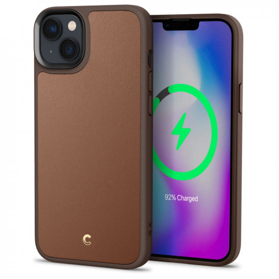 SPIGEN CYRILL KAJUK MAG MAGSAFE IPHONE 14 PLUS SADDLE BROWN SPIGEN CYRILL KAJUK MAG MAGSAFE IPHONE 14 PLUS SADDLE BROWN
