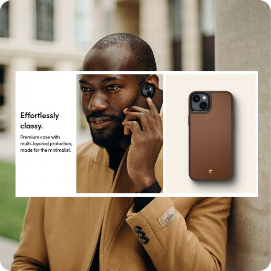 SPIGEN CYRILL KAJUK MAG MAGSAFE IPHONE 14 PLUS SADDLE BROWN SPIGEN CYRILL KAJUK MAG MAGSAFE IPHONE 14 PLUS SADDLE BROWN