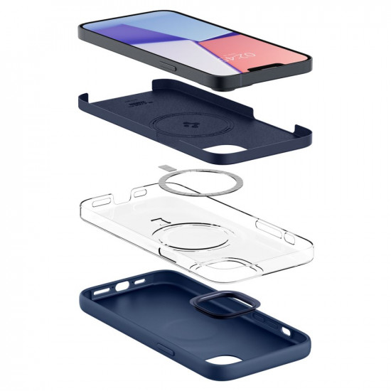 SPIGEN SILICONE FIT MAG MAGSAFE IPHONE 14 PLUS NAVY BLUE SPIGEN SILICONE FIT MAG MAGSAFE IPHONE 14 PLUS NAVY BLUE