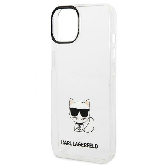 Karl Lagerfeld KLHCP14MCTTR Apple iPhone 14 Plus hardcase transparent Choupette Body