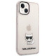 Karl Lagerfeld KLHCP14MCTTRI Apple iPhone 14 Plus hardcase pink Transparent Choupette Body