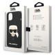 Karl Lagerfeld KLHCP14MSLKHBK Apple iPhone 14 Plus hardcase black Silicone Karl`s Head