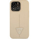 Guess GUHCP13LPSATLE Apple iPhone 13 Pro beige hardcase Saffiano Triangle Logo