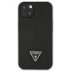 Guess GUHCP13SPSATLK Apple iPhone 13 mini black hardcase Saffiano Triangle Logo