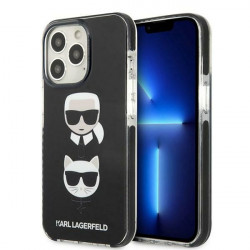 Karl Lagerfeld KLHCP13XTPE2TK Apple iPhone 13 Pro Max hardcase black Karl&Choupette Head