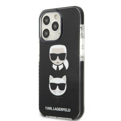 Karl Lagerfeld KLHCP13XTPE2TK Apple iPhone 13 Pro Max hardcase black Karl&Choupette Head