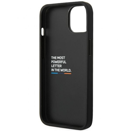 BMW BMHCP14M22NBCK Apple iPhone 14 Plus black Leather Carbon BMW BMHCP14M22NBCK Apple iPhone 14 Plus black Leather Carbon