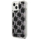 Karl Lagerfeld KLHCP14MLMNMK Apple iPhone 14 Plus hardcase black Liquid Glitter Monogram