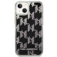 Karl Lagerfeld KLHCP14MLMNMK Apple iPhone 14 Plus hardcase black Liquid Glitter Monogram