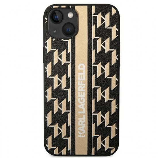 Karl Lagerfeld KLHCP14MPGKLSKW Apple iPhone 14 Plus hardcase brown Monogram Stripe