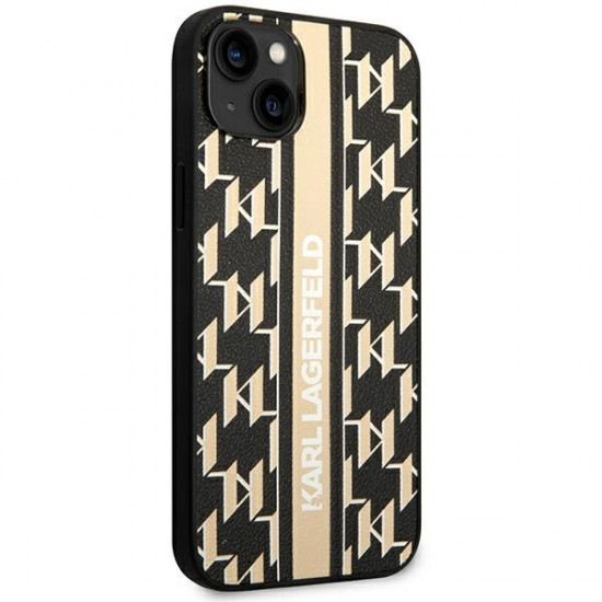 Karl Lagerfeld KLHCP14MPGKLSKW Apple iPhone 14 Plus hardcase brown Monogram Stripe