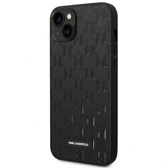 Karl Lagerfeld KLHCP14MSAKLHPK Apple iPhone 14 Plus hardcase black Saffiano Mono Metal Logo