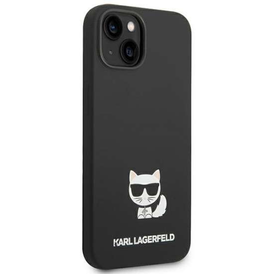 Karl Lagerfeld KLHCP14MSLCTBK Apple iPhone 14 Plus hardcase black Silicone Choupette Body