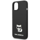 Karl Lagerfeld KLHCP14MSLCTBK Apple iPhone 14 Plus hardcase black Silicone Choupette Body