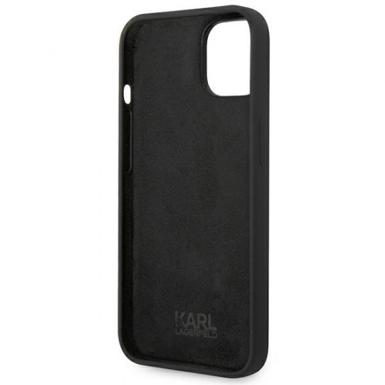 Karl Lagerfeld KLHCP14MSLCTBK Apple iPhone 14 Plus hardcase black Silicone Choupette Body