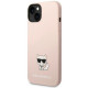 Karl Lagerfeld KLHCP14MSLCTPI Apple iPhone 14 Plus hardcase jasnolight pink Silicone Choupette Body