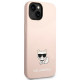 Karl Lagerfeld KLHCP14MSLCTPI Apple iPhone 14 Plus hardcase jasnolight pink Silicone Choupette Body