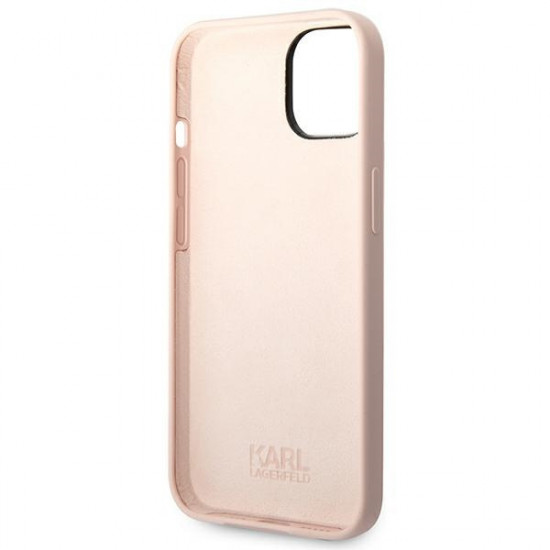 Karl Lagerfeld KLHCP14MSLCTPI Apple iPhone 14 Plus hardcase jasnolight pink Silicone Choupette Body