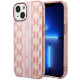 Karl Lagerfeld KLHCP14SHKLSPCP Apple iPhone 14 hardcase pink Mono Vertical Stripe