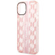 Karl Lagerfeld KLHCP14SHKLSPCP Apple iPhone 14 hardcase pink Mono Vertical Stripe