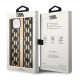 Karl Lagerfeld KLHCP14SPGKLSKW Apple iPhone 14 hardcase brown Monogram Stripe