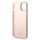 Karl Lagerfeld KLHCP14SSLKHLP Apple iPhone 14 hardcase pink Silicone Karl`s Head