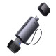 Baseus Lite Series USB-A & Type-C to SD/TF Card Reader Grey Baseus Lite Series USB-A & Type-C to SD/TF Card Reader Grey