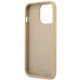 Guess GUHCP14XPSATLE Apple iPhone 14 Pro Max beżowy/beige hardcase SaffianoTriangle Logo