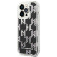 Karl Lagerfeld KLHCP14XLMNMK Apple iPhone 14 Pro Max hardcase black Liquid Glitter Monogram