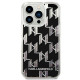 Karl Lagerfeld KLHCP14XLMNMK Apple iPhone 14 Pro Max hardcase black Liquid Glitter Monogram