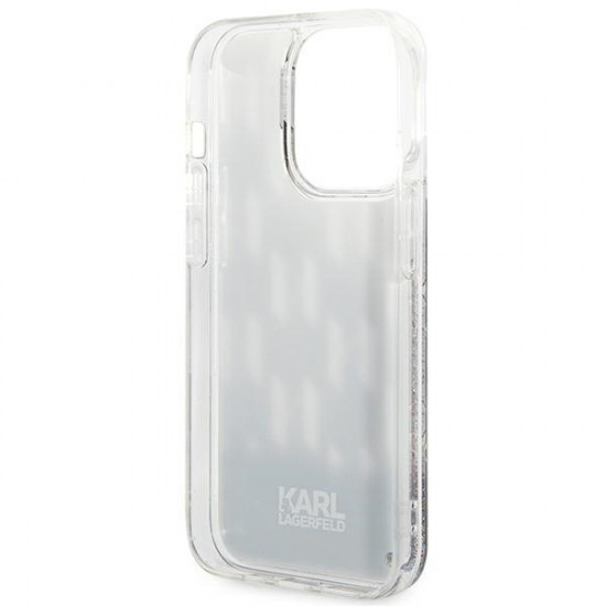 Karl Lagerfeld KLHCP14XLMNMK Apple iPhone 14 Pro Max hardcase black Liquid Glitter Monogram