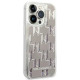 Karl Lagerfeld KLHCP14XLMNMS Apple iPhone 14 Pro Max hardcase silver Liquid Glitter Monogram