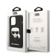 Karl Lagerfeld KLHMP14LSLKHBK Apple iPhone 14 Pro hardcase black Silicone Karl`s Head Magsafe