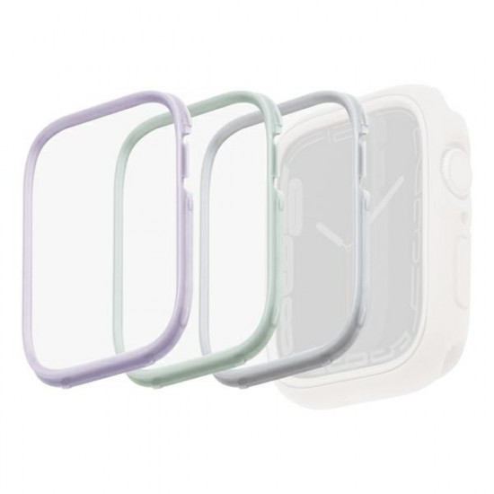 UNIQ frame to Moduo case Apple Watch 4/5/6/7/8/SE 40/41mm Sage-Lilac-White [3 PACK]