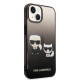 Karl Lagerfeld KLHCP14MTGKCK Apple iPhone 14 Plus hardcase black Gradient Ikonik Karl & Choupette