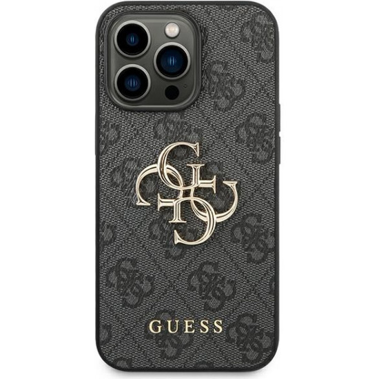 Guess GUHCP14L4GMGGR Apple iPhone 14 Pro grey hardcase 4G Big Metal Logo