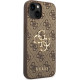 Guess GUHCP14S4GMGBR Apple iPhone 14 brown hardcase 4G Big Metal Logo Guess GUHCP14S4GMGBR Apple iPhone 14 brown hardcase 4G Big Metal Logo
