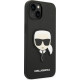 Karl Lagerfeld KLHCP14MSAPKHK Apple iPhone 14 Plus black hardcase Saffiano Karl`s Head Patch